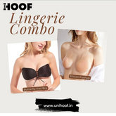 COMBO BUTTERFLY KISS BRA, SILICONE PUSHUP